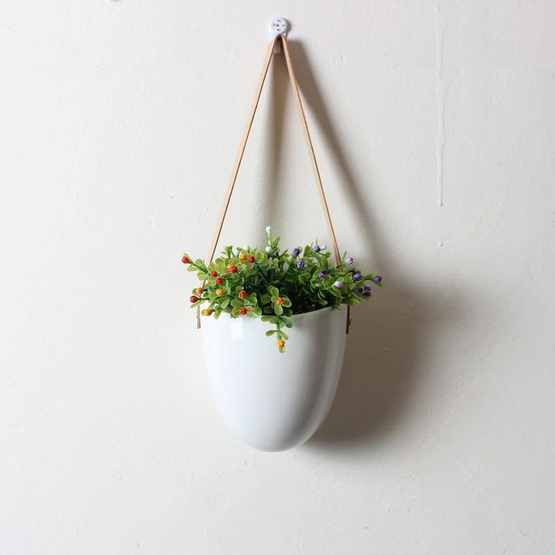 Keramiske blomsterpotter Garduruin bagform | Elegante plante stativer | Hjem og hage dekorasjon