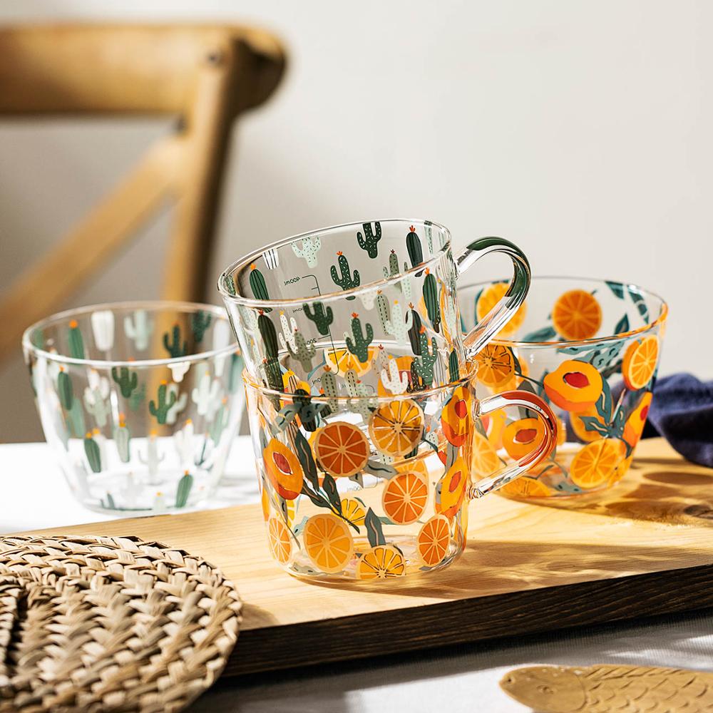 Hjemix | HighLand Trykt Glass Målebeger