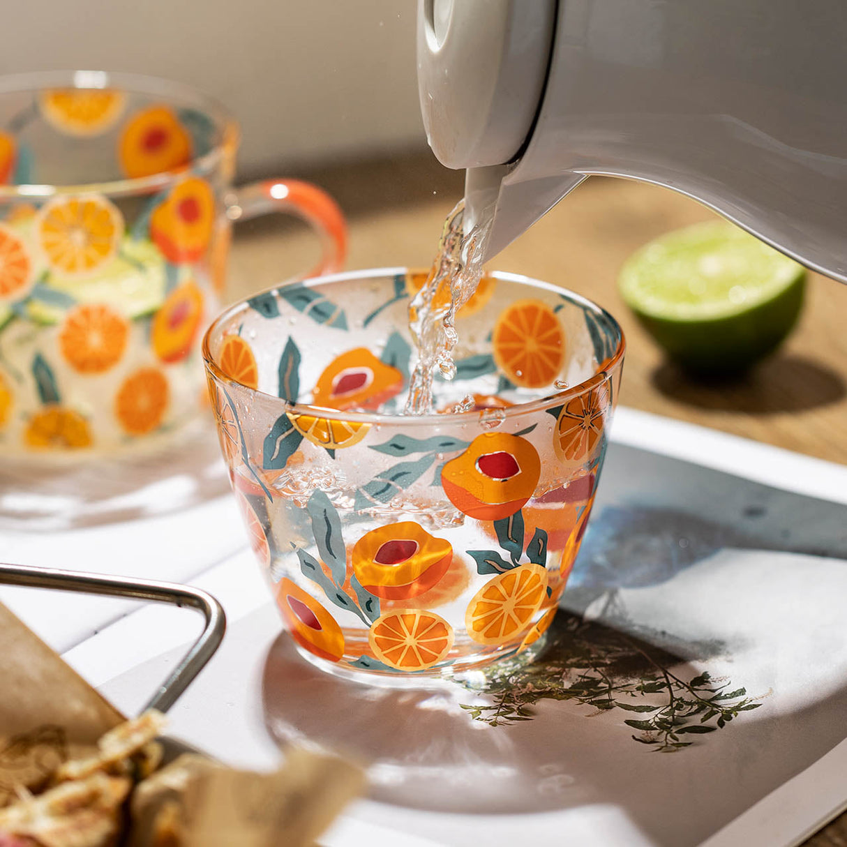 Hjemix | HighLand Trykt Glass Målebeger