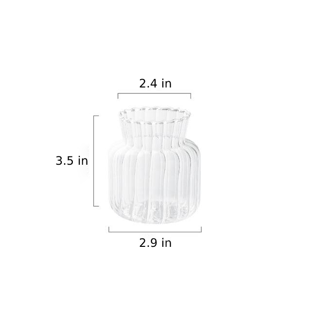 Hjemix | Petal-Teksturert-Glass Akenter & Vaser