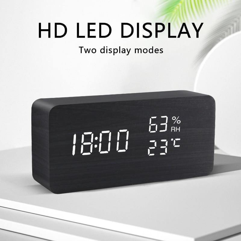 Hjemix | LED Vekkerklokke i Tre Kubusform