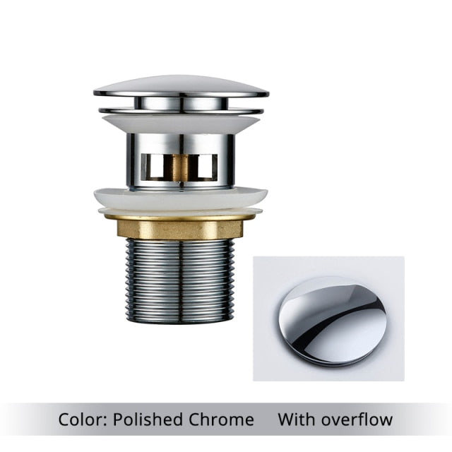 Hjemix | Polert messing baderomsvask drenering