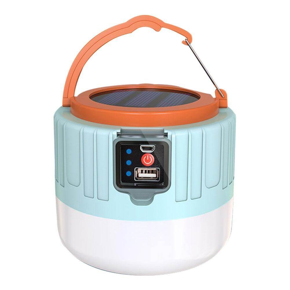 Hjemix | Værbestandig Solcelleoppladbar Camping LED Lampe