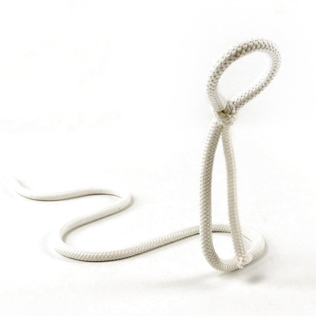 Hjemix | RopeElegance Hengende Tau Vin Rack | Stilig Vinlagring | Unik Design for Hjemmet