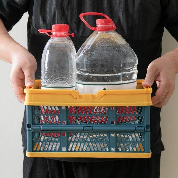 Hjemix | Sammenleggbar Enkel Handle Kurv