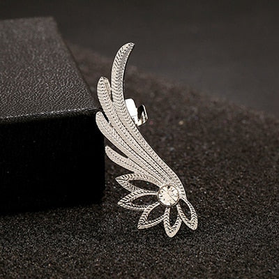 Hjemix | Fashion Alloy Feather Øreklipp Clip on Øredobber