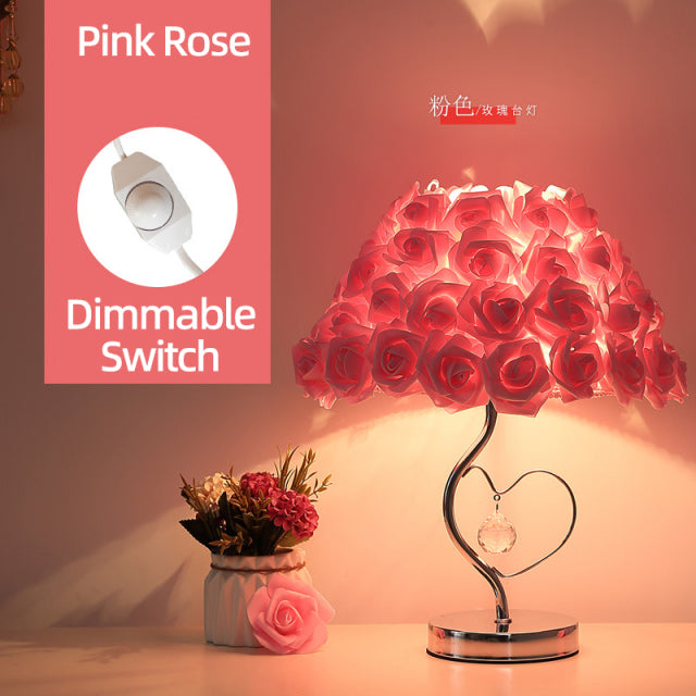Hjemix | Rose Blossom Nattbord Lampe