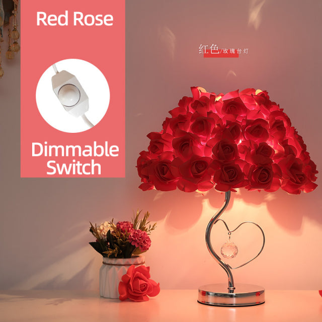 Hjemix | Rose Blossom Nattbord Lampe