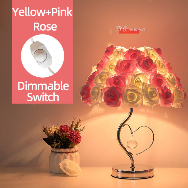 Hjemix | Rose Blossom Nattbord Lampe