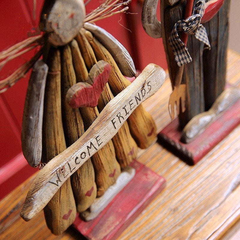 Hjemix | Tre Retro Påskehare Utendørs Ornament