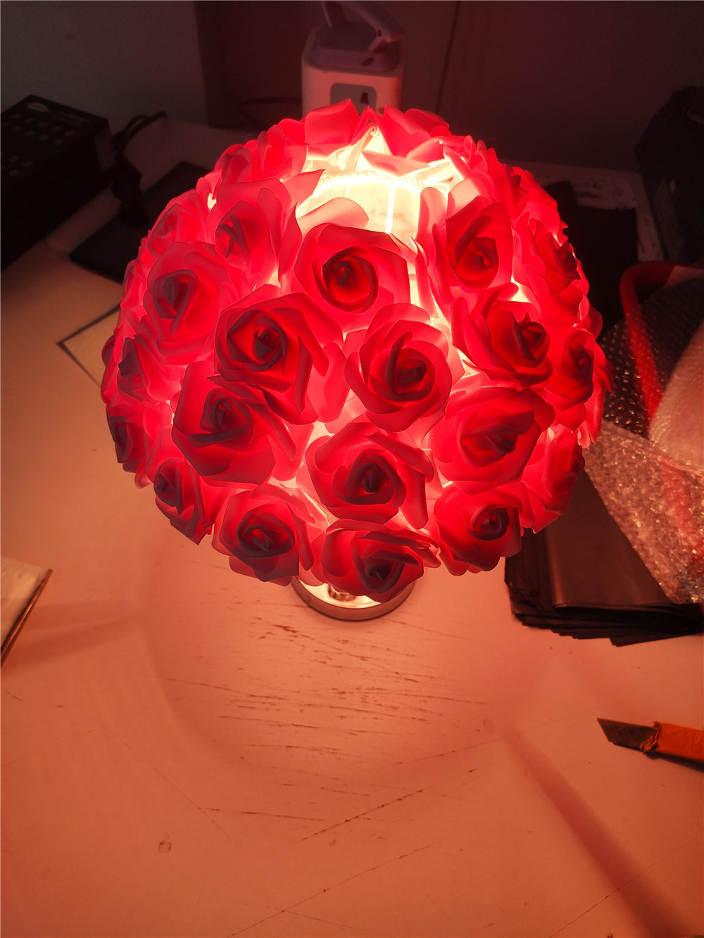 Hjemix | Rose Blossom Nattbord Lampe