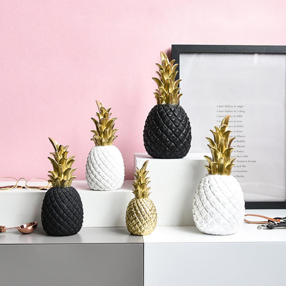 Hjemix | PineLux Glitrende Ananas Dekorativ Figur | Moderne Design | Tilgjengelig i 3 Farger & Størrelser