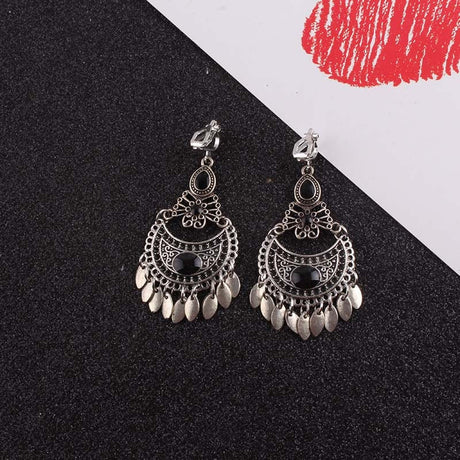 Hjemix | 5 fargede dusk vintage clips øreringer uten piercing
