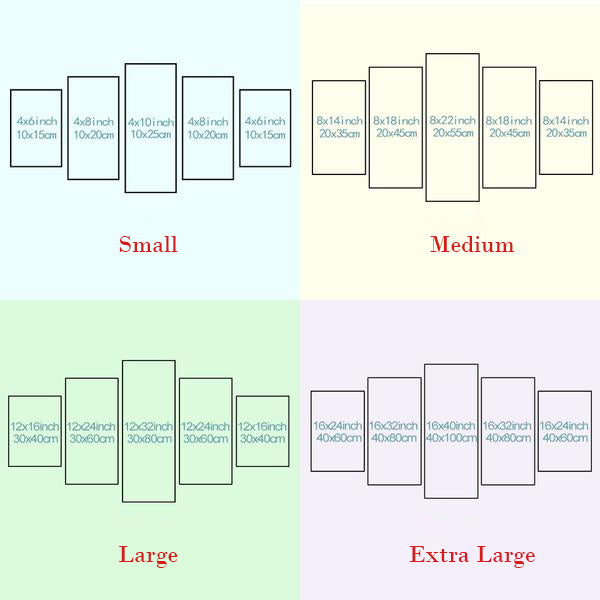 Hjemix | Stormtrooper Star Wars - 5 Delt Lerret Veggkunst - Høyoppløselig Trykk