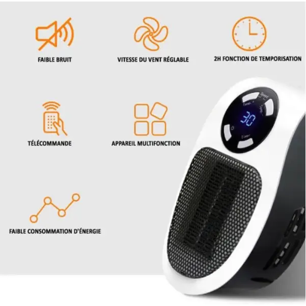 Hjemix | Ultra-kompakt keramisk varmeovn HeatCompact