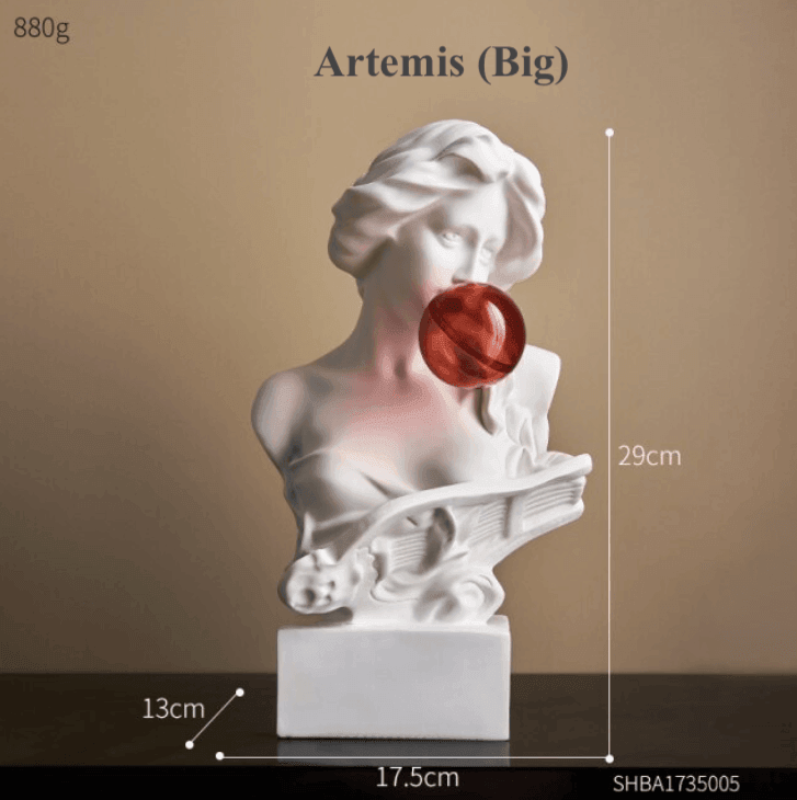 Hjemix | Harpiks gresk abstrakt skulptur