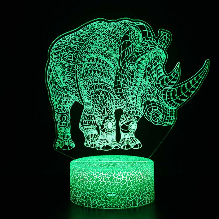 Hjemix | 3D Lampe Nesehorn Majestet