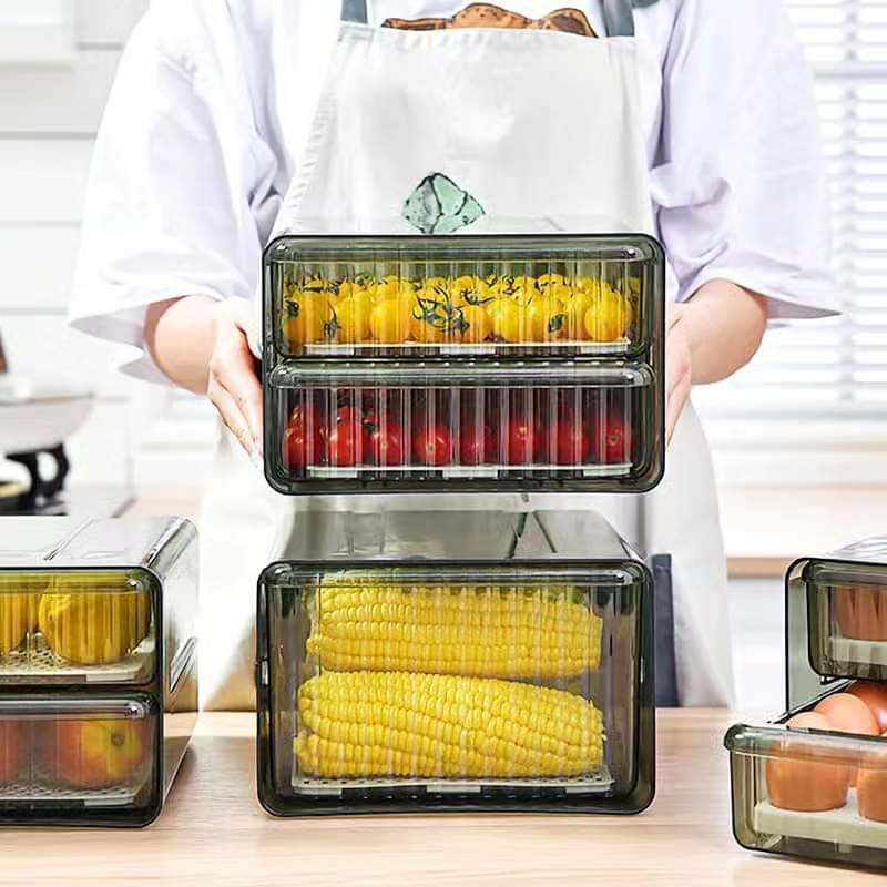 Hjemix | Dobbel Lag Kjøleskapsbeholder