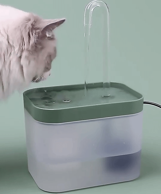 Hjemix | Ultra-stille kjæledyrvannfontene med intelligent filtrering - 1,5 l rustfritt stål