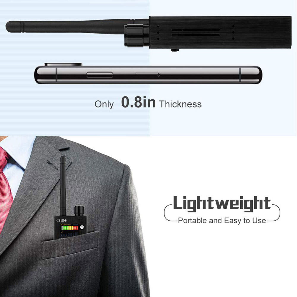 Hjemix | Spy Signal Wall Detector, HF Detector, skjult kamera, laserlinse, GSM GPS enhetsfinner