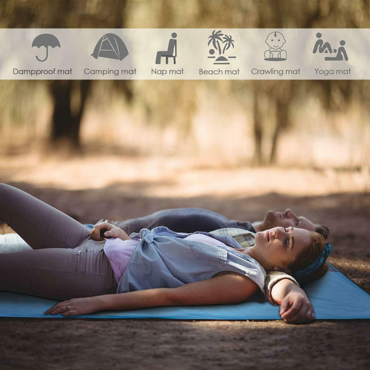 Hjemix | Sandresistent Lettvekt Strandteppe