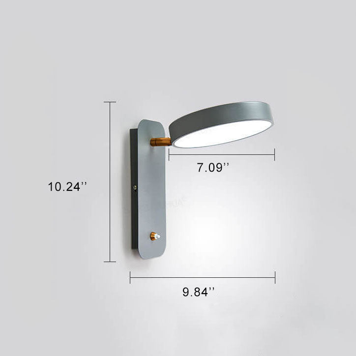 Hjemix | IllumiTurn – Nordisk LED Roterende Vegglampe | Macaron Design | Justerbar Belysning