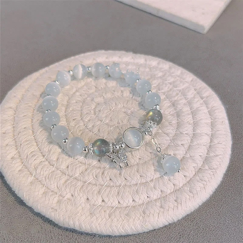 Hjemix | Imitert Kattøyekrystall Sommerfugl Armbånd