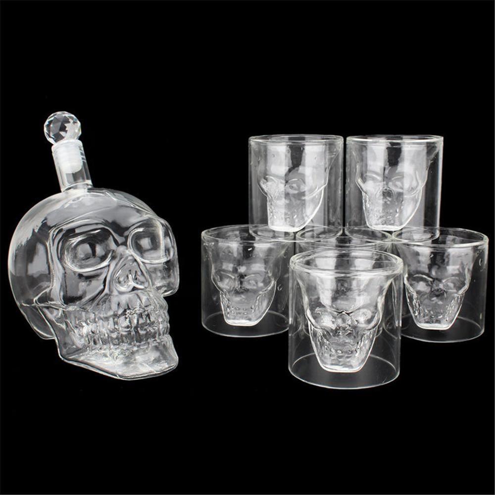 Hjemix | Hodeskalle glasssett karaffel og glass