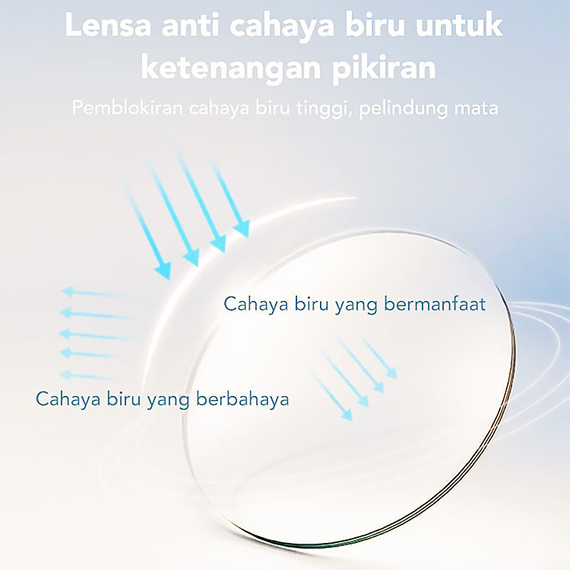 Hjemix | Blått lys blokkerende halvrim briller