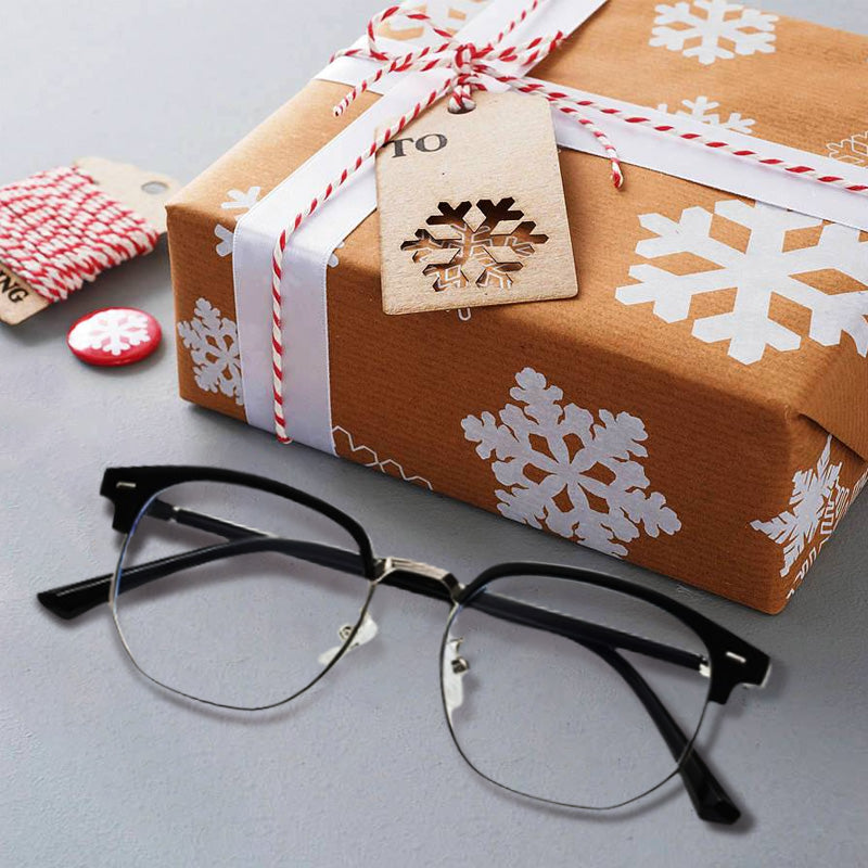 Hjemix | Blått lys blokkerende halvrim briller