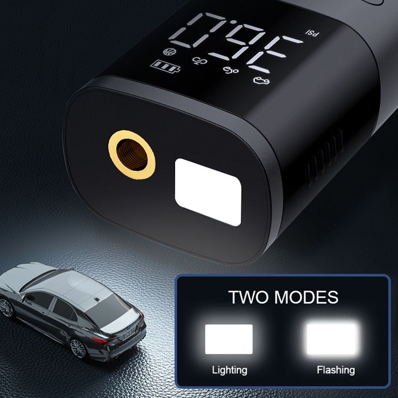 Hjemix | Bærbar trådløs bildekkpumpe luftkompressor - Praktisk gave