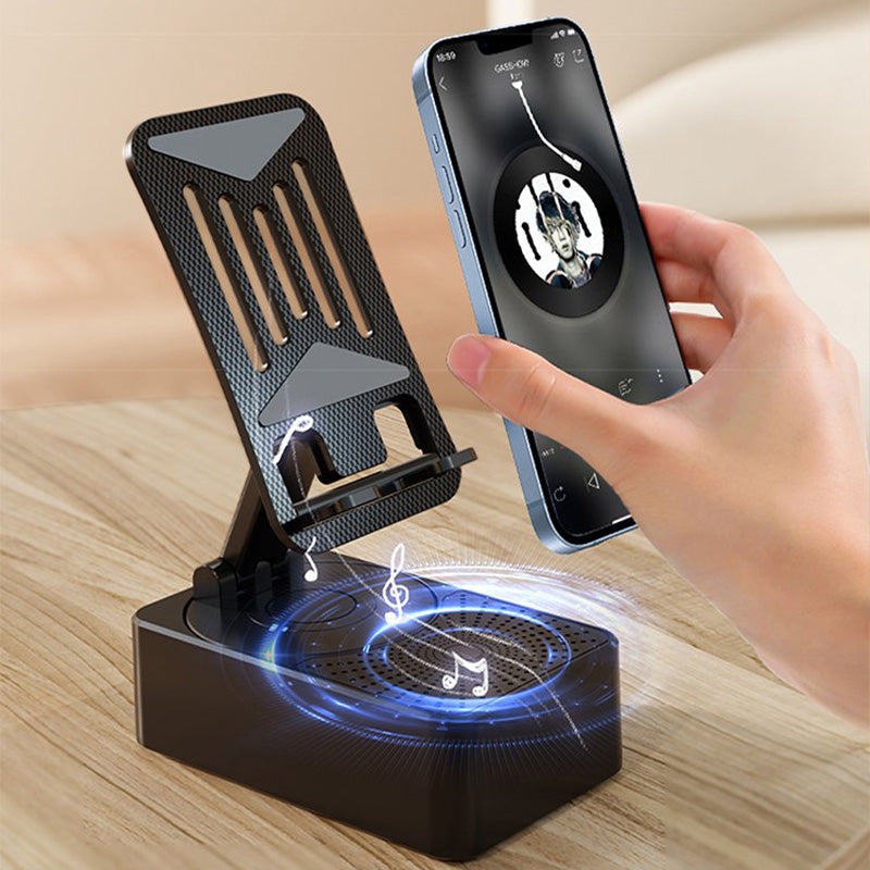 Hjemix | 3 i 1 - trådløs Bluetooth-høyttaler, ladestasjon, telefonstativ