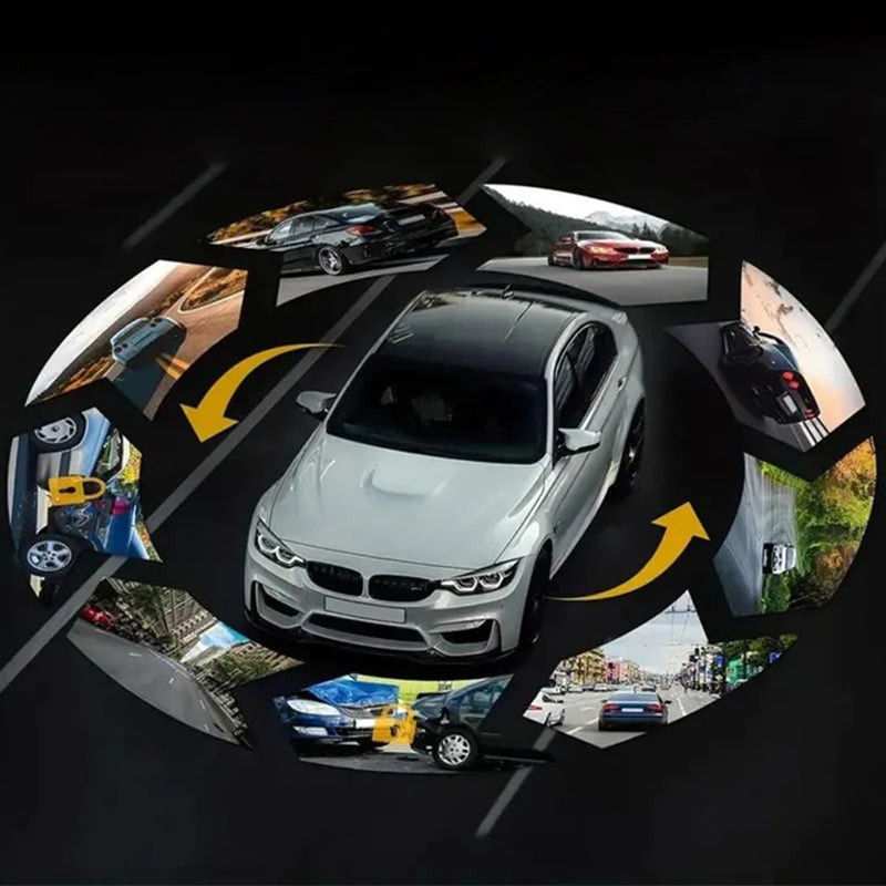 Hjemix | 🚗📹Bilkamera med 170° vidvinkel og 1080p dobbeltobjektiv