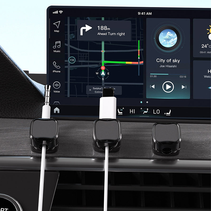 Hjemix | Magnetisk kabelklemmeholder - sett med 6 stk.