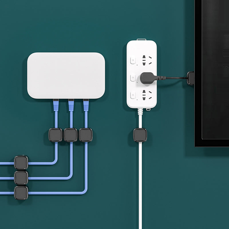 Hjemix | Magnetisk kabelklemmeholder - sett med 6 stk.