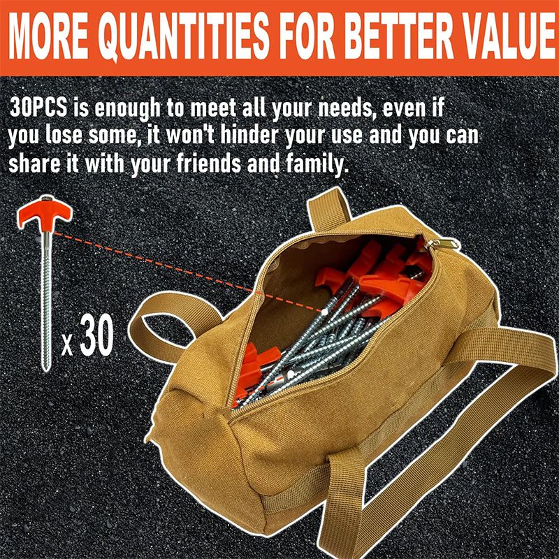 Hjemix | Teltplugger som kan skrus inn i bakken