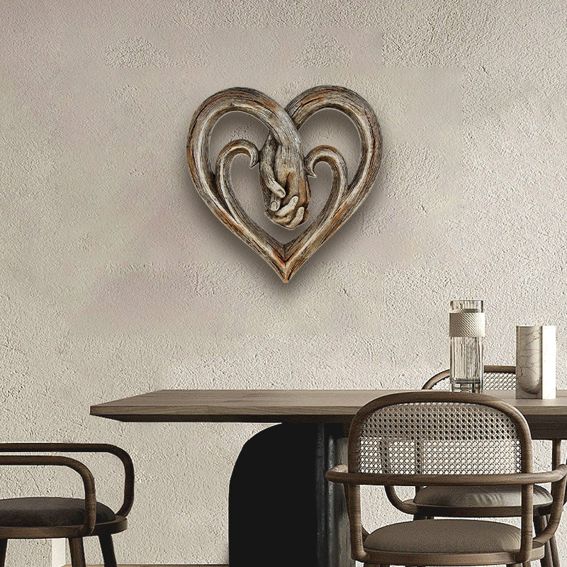 Hjemix | Harpiks Vinsnie Hjerteformet Håndtrykk Ornament