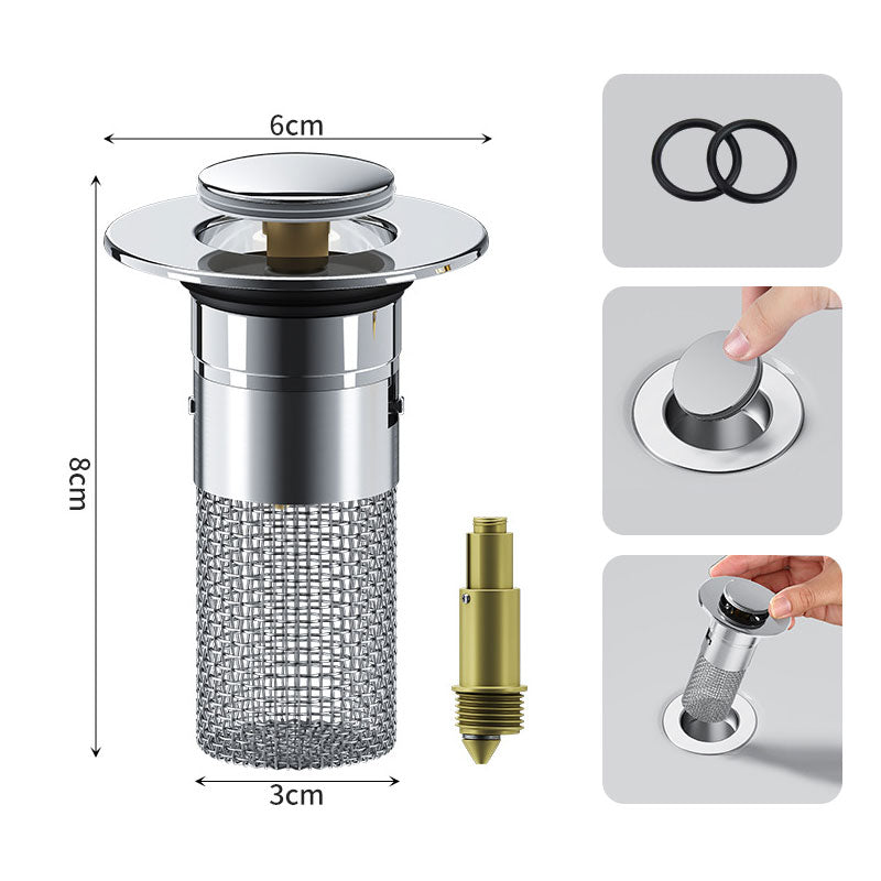 Hjemix | Gulvavløpsfilter i rustfritt stål