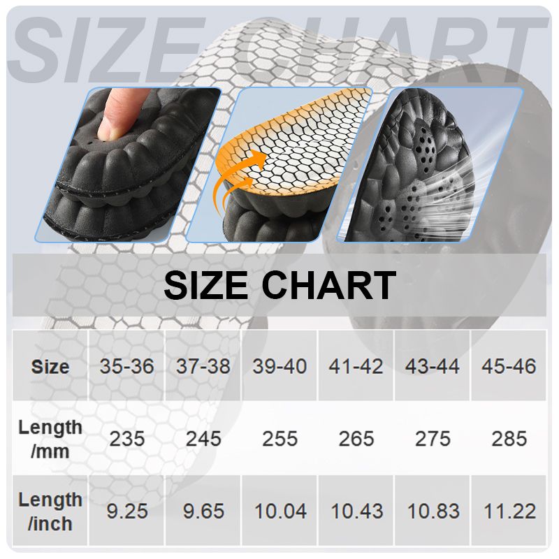 Hjemix | Grafen Antibakterielle Og Deodoriserende Elastiske Innleggssåler
