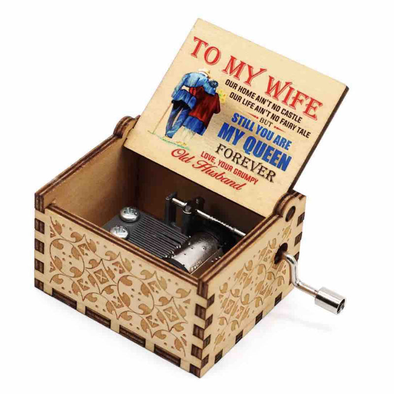 Hjemix | Vintage mekanisk spille sylinder med håndsveiv