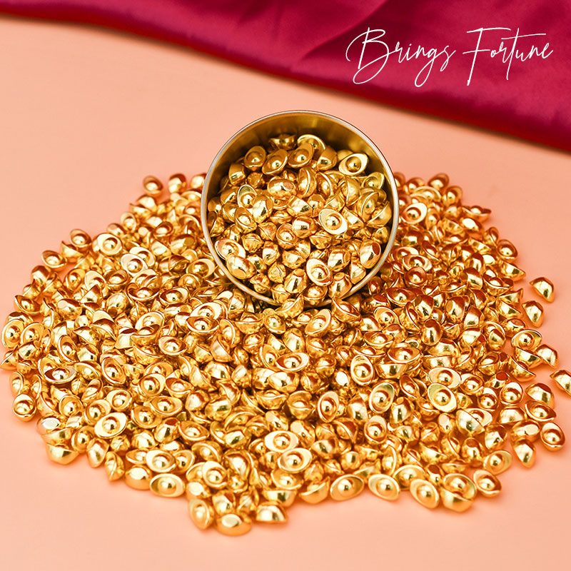 Hjemix | Små gullklumpede ornamenter