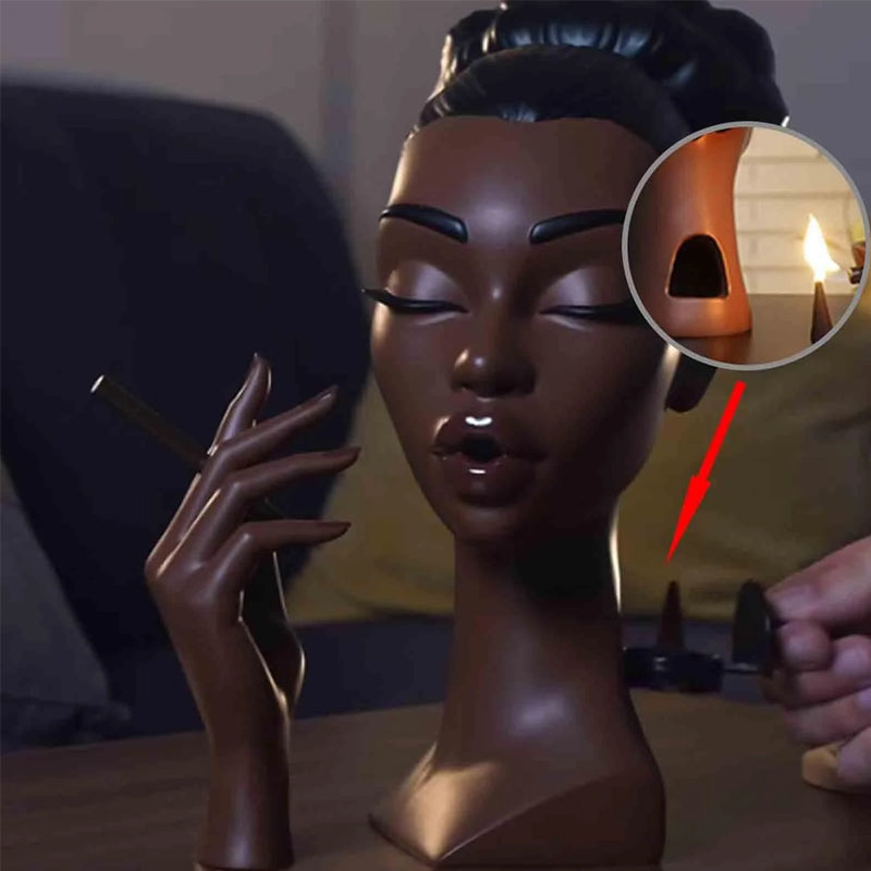 Hjemix | Unik Hodeformet Røkelsbrenner