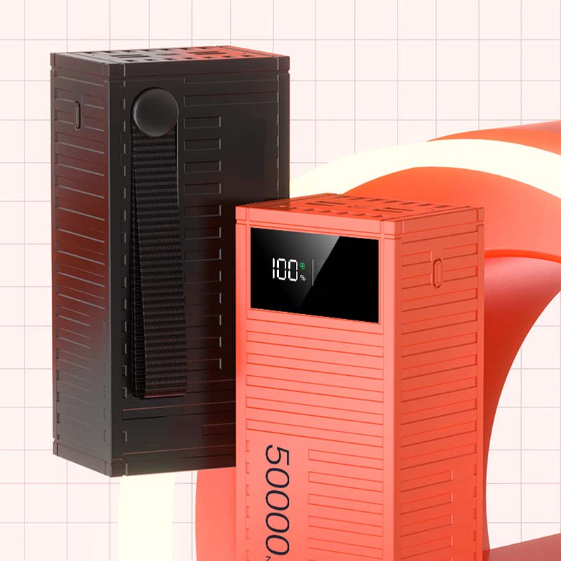 Hjemix | Hurtiglader powerbank med digitalt display