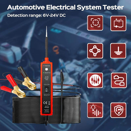 Hjemix | 6-24 V DC-kretsTester for bilens elektriske system