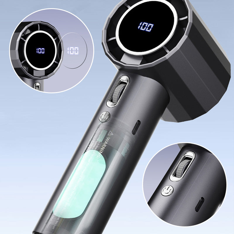 Hjemix | Bærbar oppladbar håndholdt vifte