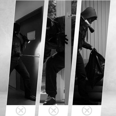 Hjemix | Infrarød alarm med bevegelsessensor og 2 stk. fjernkontroller
