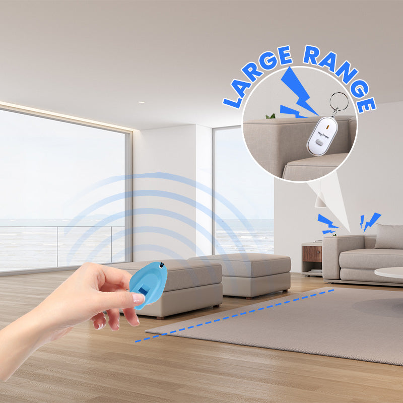 Hjemix | Pipe lyd-aktivert sensor-nøkkelfinner med nøkkelring