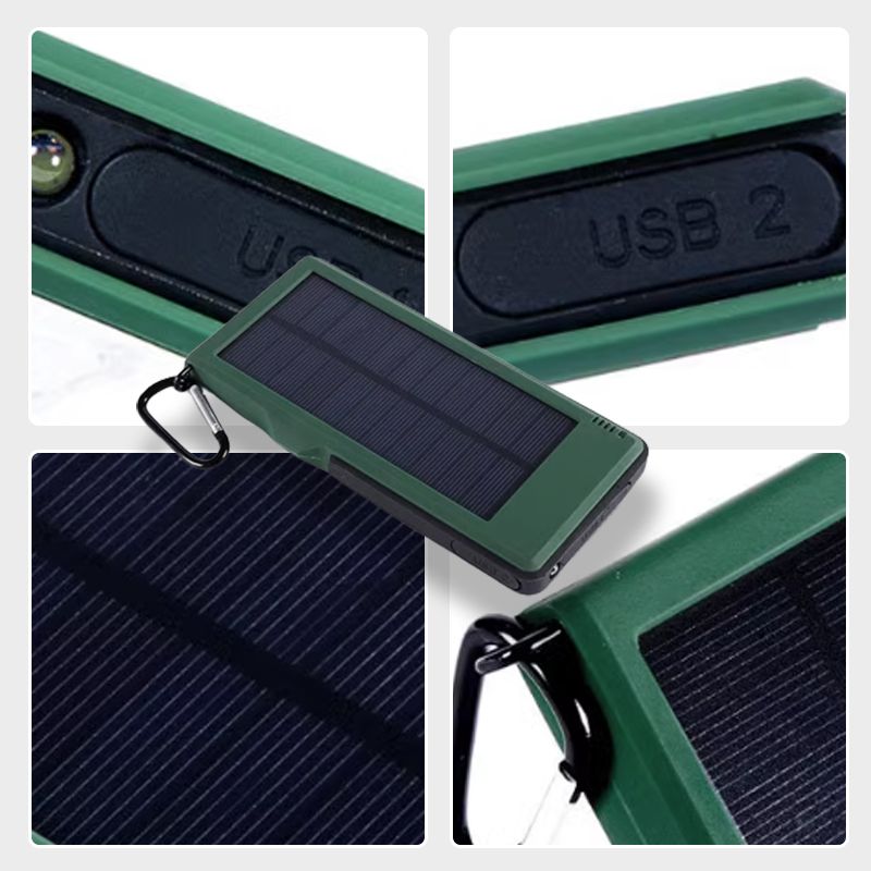 Hjemix | Solcellelader Power Bank for mobiltelefoner