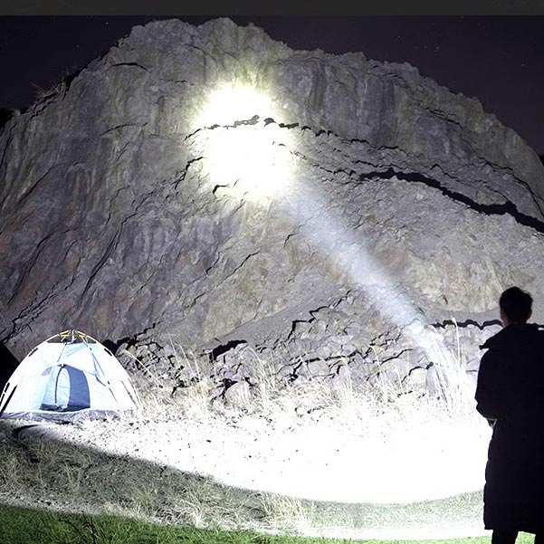 Hjemix | Super Bright Dobbelthode Spotlight bærbar lommelykt