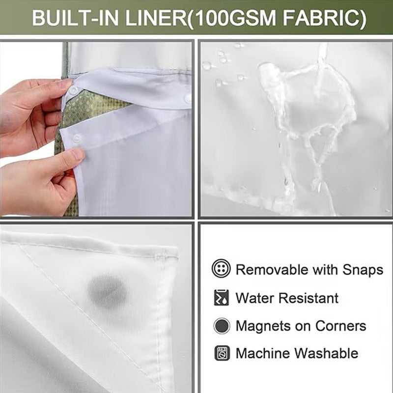 Hjemix | Duschgardin med vaffelmønster